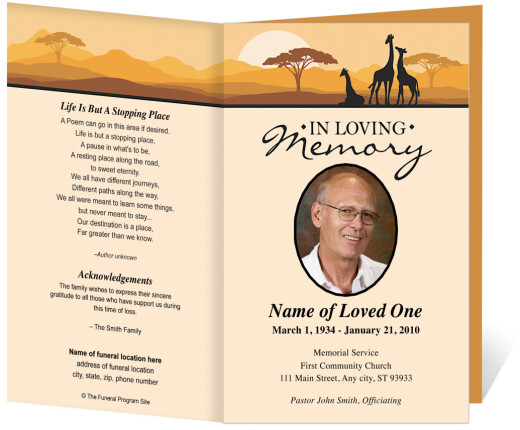  Funeral Program for Father