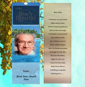 Main Funeral bookmarks