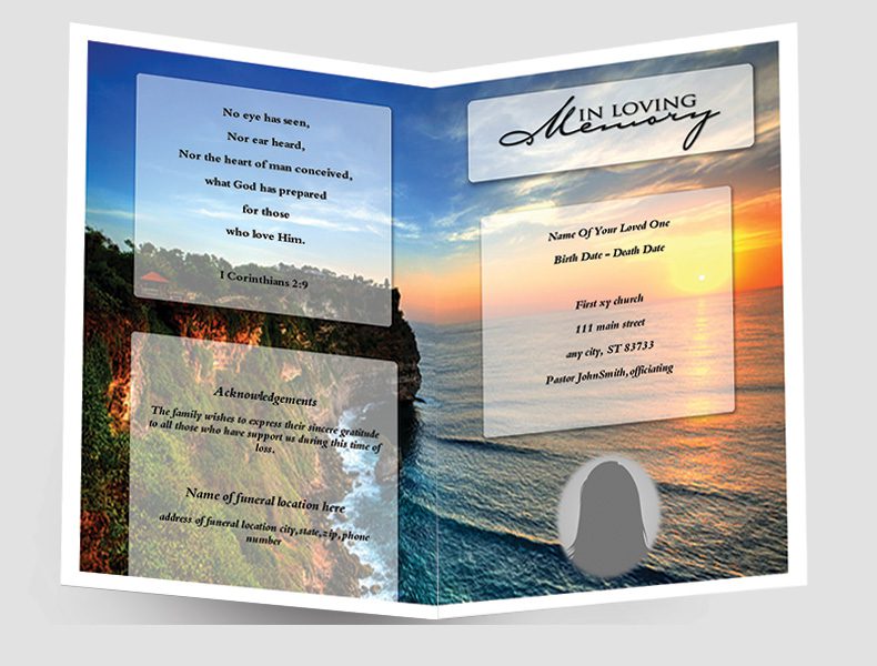 Printable Funeral Programs