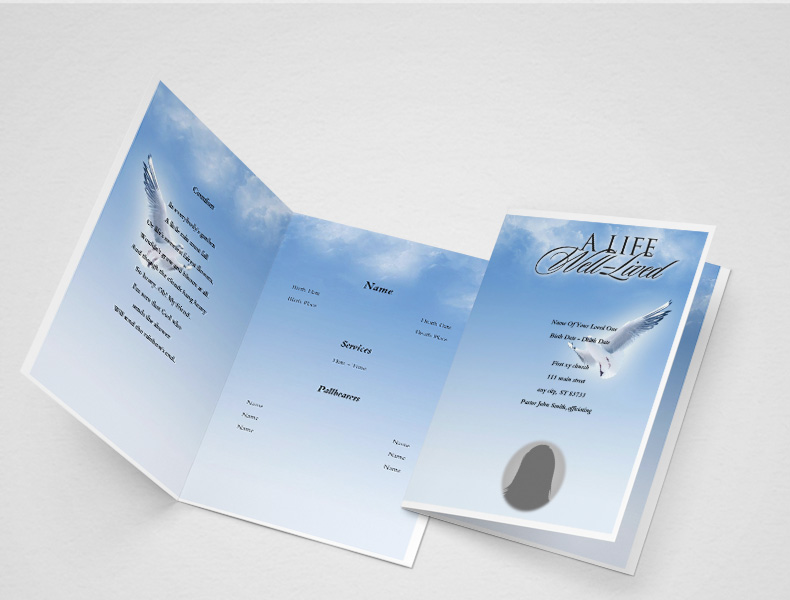 funeral booklet
