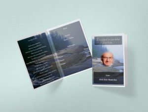 Large funeral program booklets