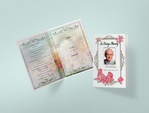 Main Pink Floral Funeral Template