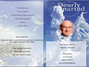 Booklet Templates For Funerals