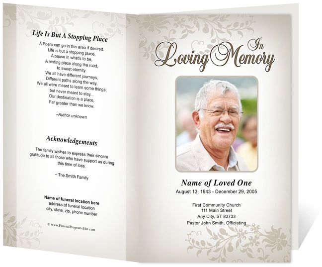 What To Put In A Funeral Booklet