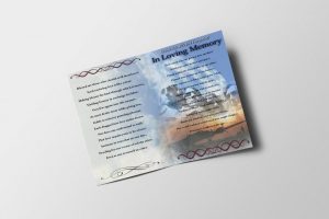 Flying Soldier Funeral Program Template