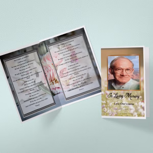 Simple Nature Funeral Template