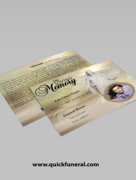 Catholic Funeral Announcement Template