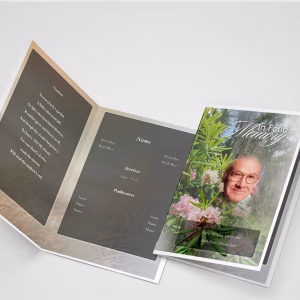 Creeper Funeral Program Template