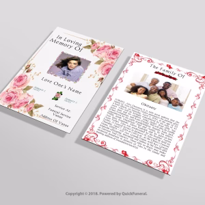 Vintage Funeral Flyer Template