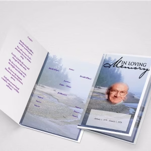 Afterglow Funeral Program Template
