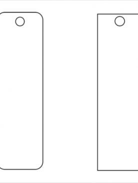 Blank Funeral Bookmark Template