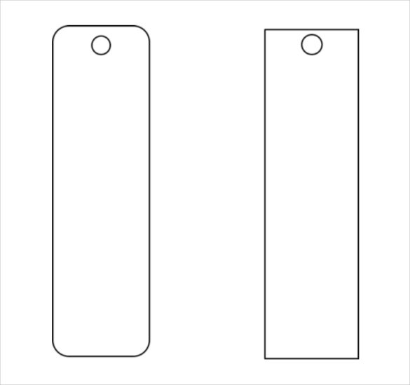 Free Blank Printable Bookmark Template