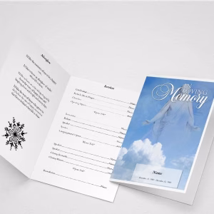 Comfort Funeral Program Template