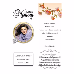 Golden Circle Funeral Bookmark
