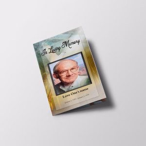 Lovely Dove Funeral Program 8.5 x 11