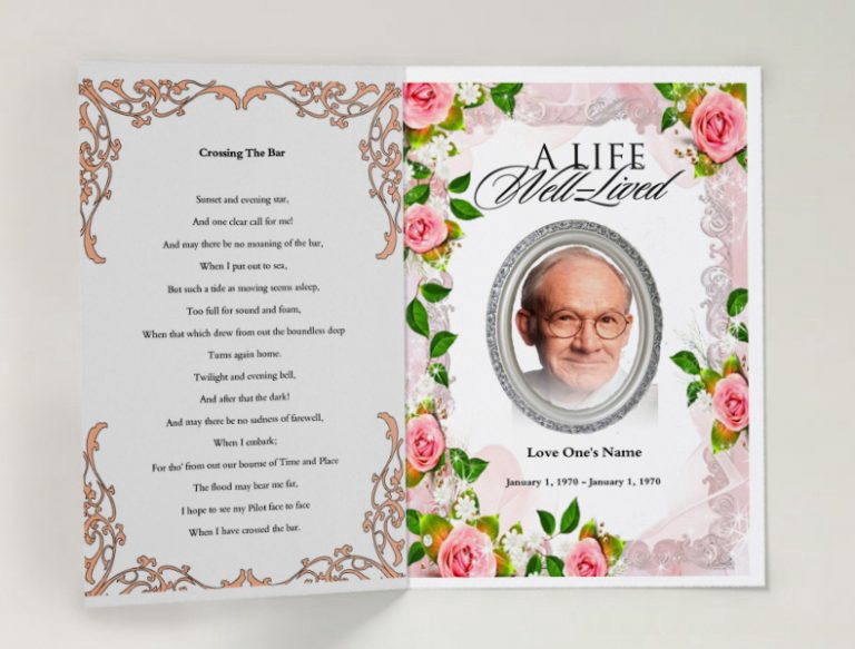 Funeral Program Template Doc Master Template