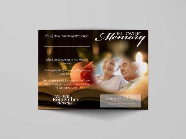 bible funeral program template simple cover full