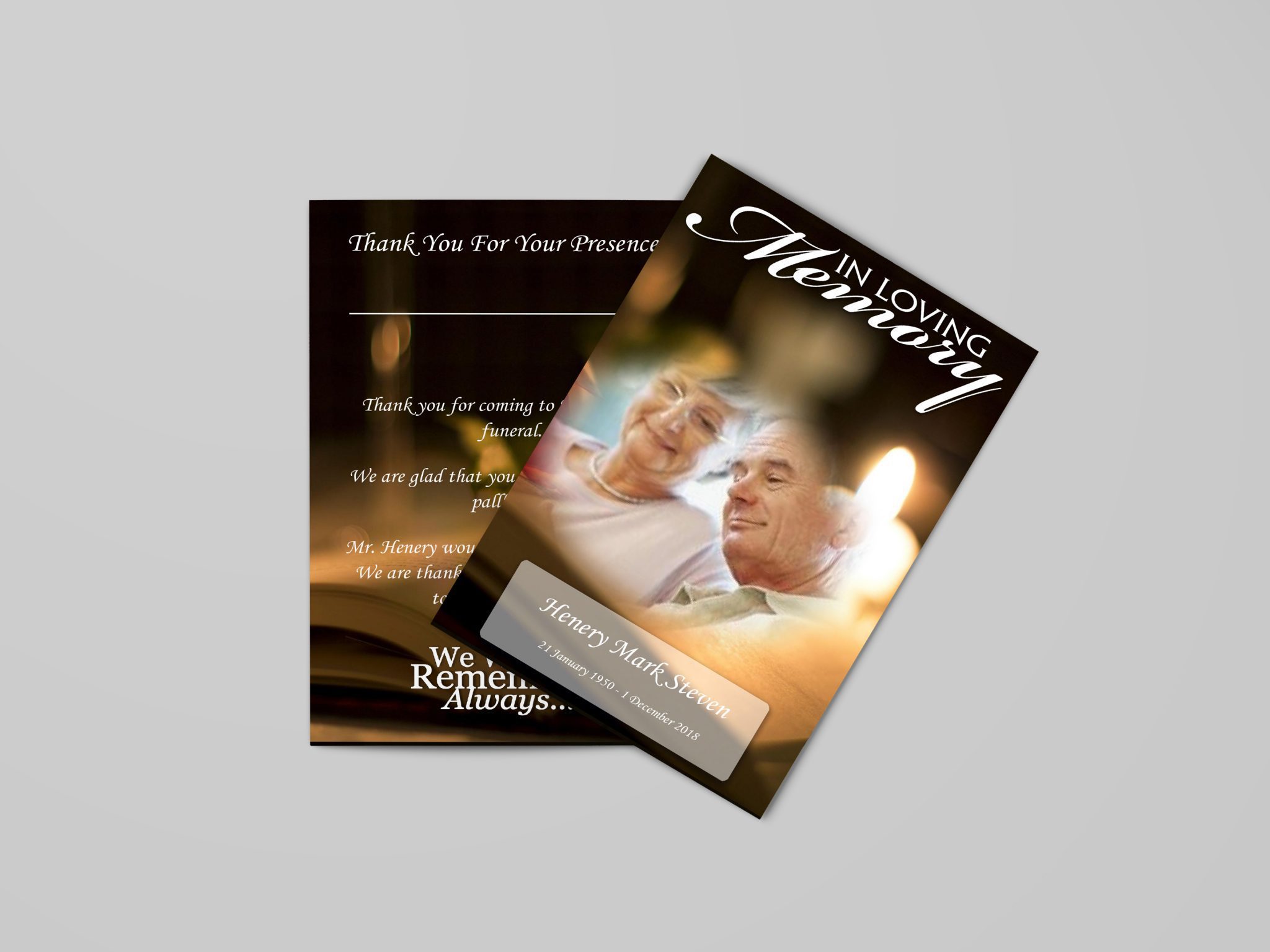 Yellow Floral Border Funeral Program Template Elegant Memorials Hot Sex Picture 