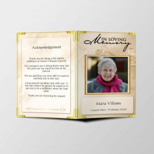 Funeral Program Word Template