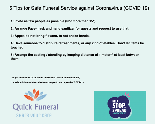 5 Tips for Safe Funeral Service against Coronavirus (COVID 19)