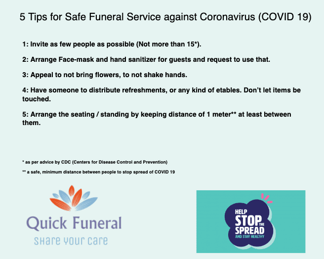 5 Tips For Safe Funeral Service Against Coronavirus COVID 19 
