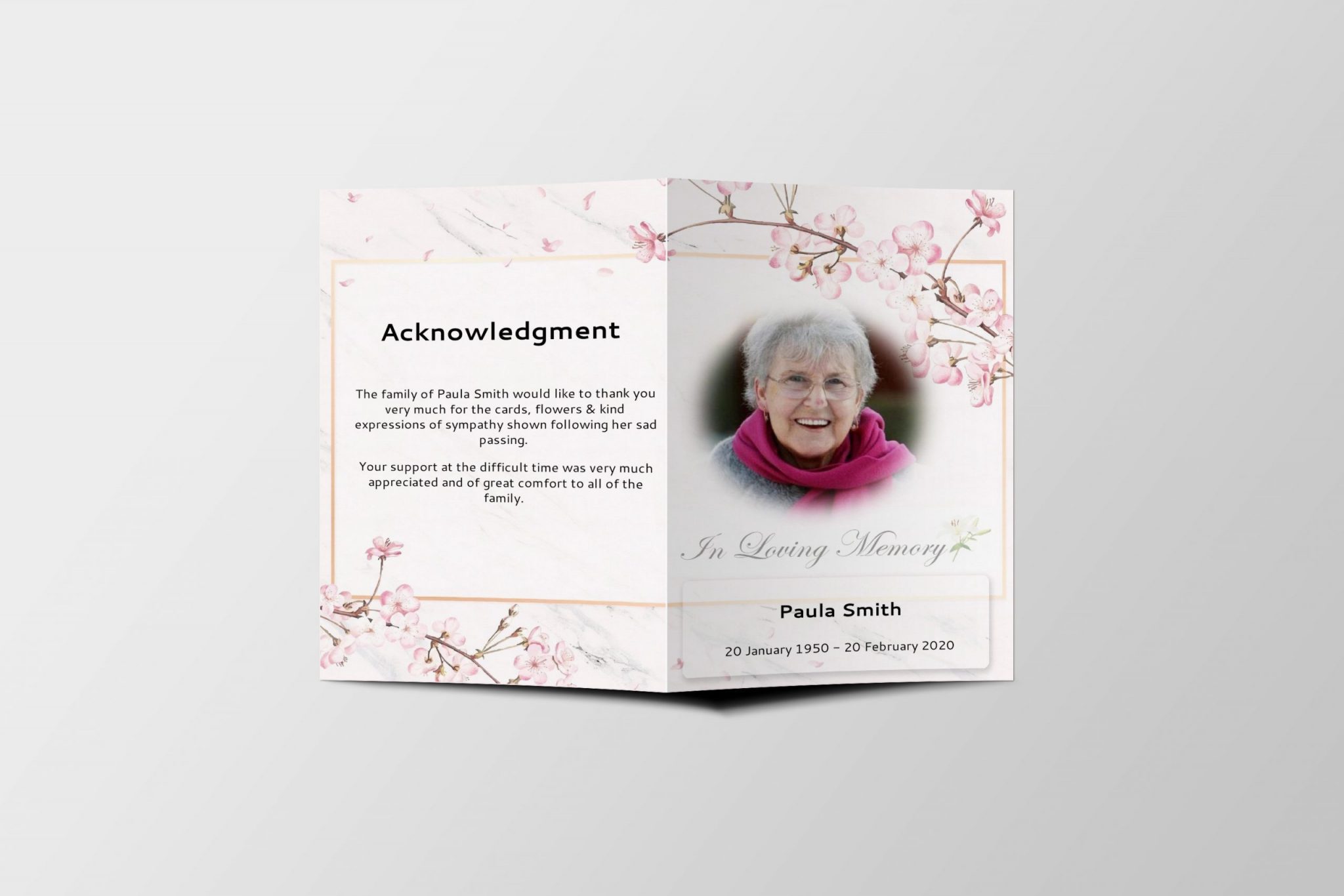 Funeral Cards Templates Select and customize online and print at home