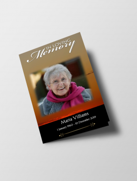 The Lord Call Funeral Program Template