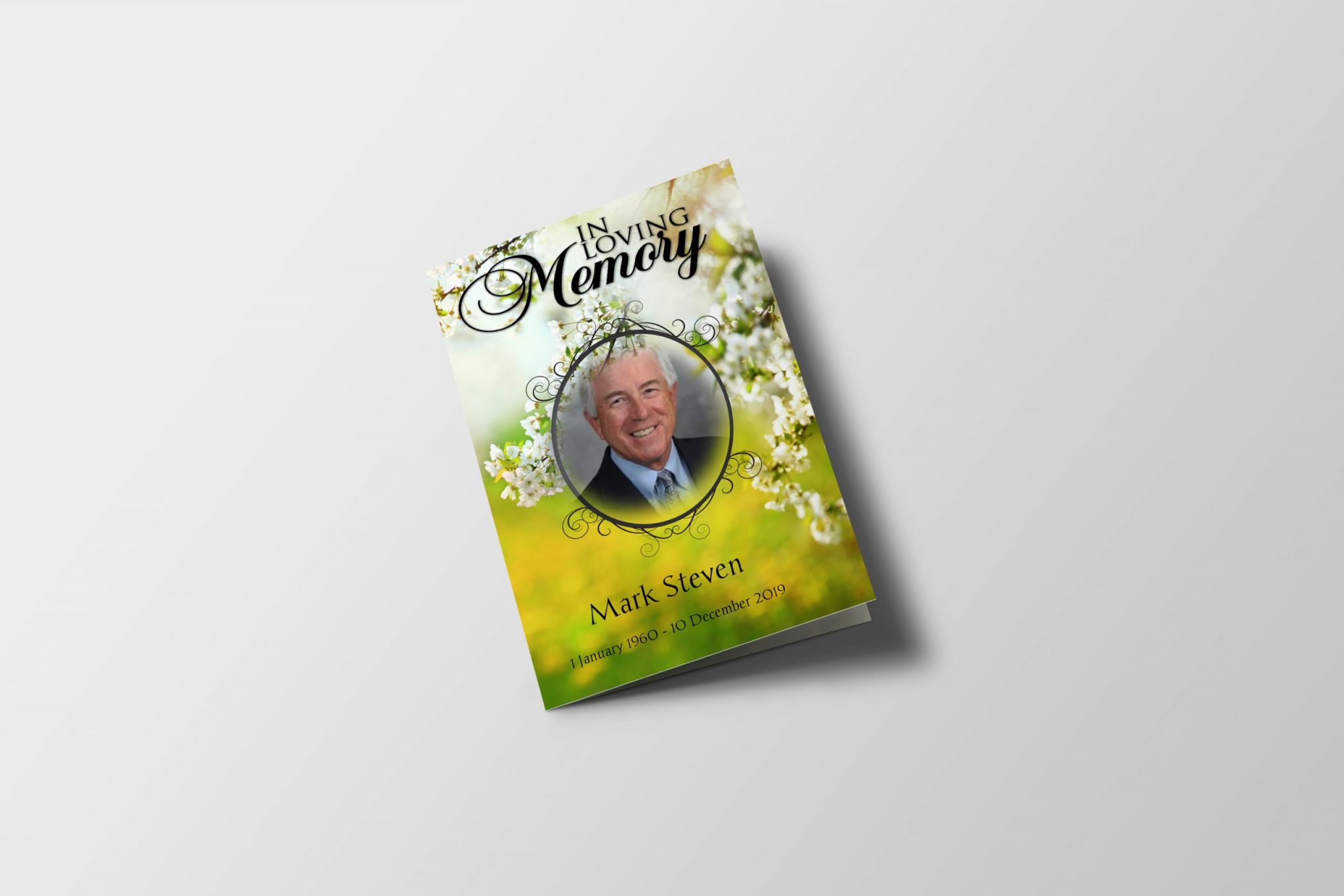 Lily Funeral Program Template QuickFuneral LLC