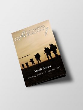 Army Special Funeral Program Template