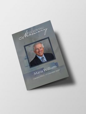 Catholic 6 Page Funeral Program Template