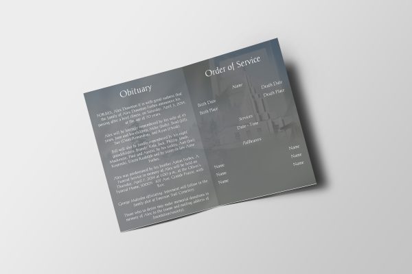 Catholic 6 Page Funeral Program Template inner 1