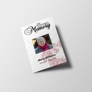 Air Bubbles Funeral Program Template