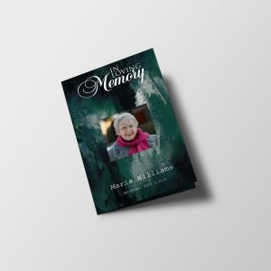 Nebulous Funeral Program Template