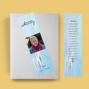 Dandelions Funeral Bookmark Template
