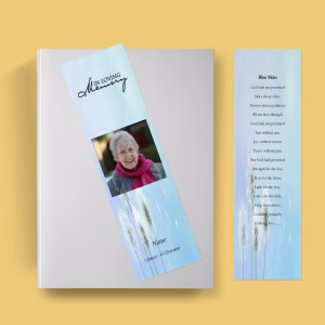Dandelions Funeral Bookmark Template
