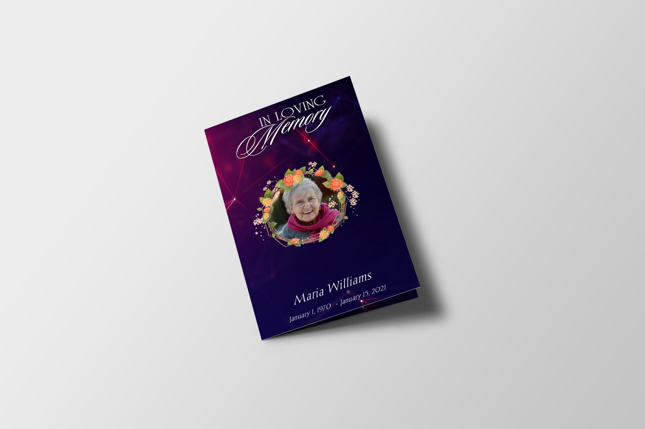 Dimensions Funeral Program Template QuickFuneral LLC