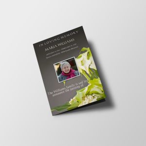 Sympathy Funeral Program Template
