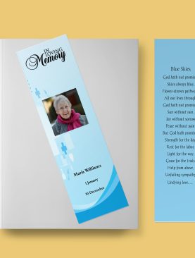 Medical Special Funeral Bookmark Template