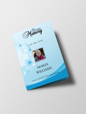 Medical Special Half Page Funeral Program Template