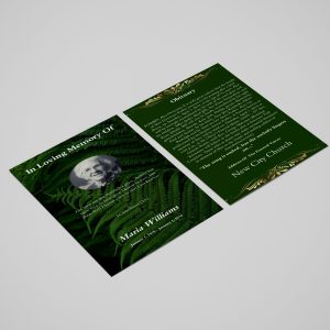 Fern Funeral Flyer Template