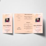 Tri fold Funeral Programs Templates | Tri Fold Free Funeral Program