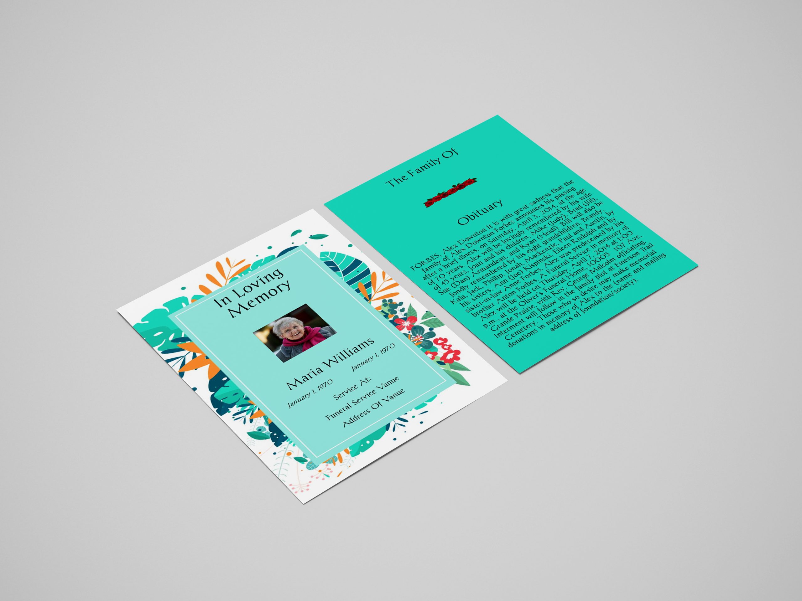 Funeral Flyer Template