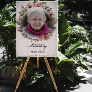 Floral Frame Women Special Memorial Poster