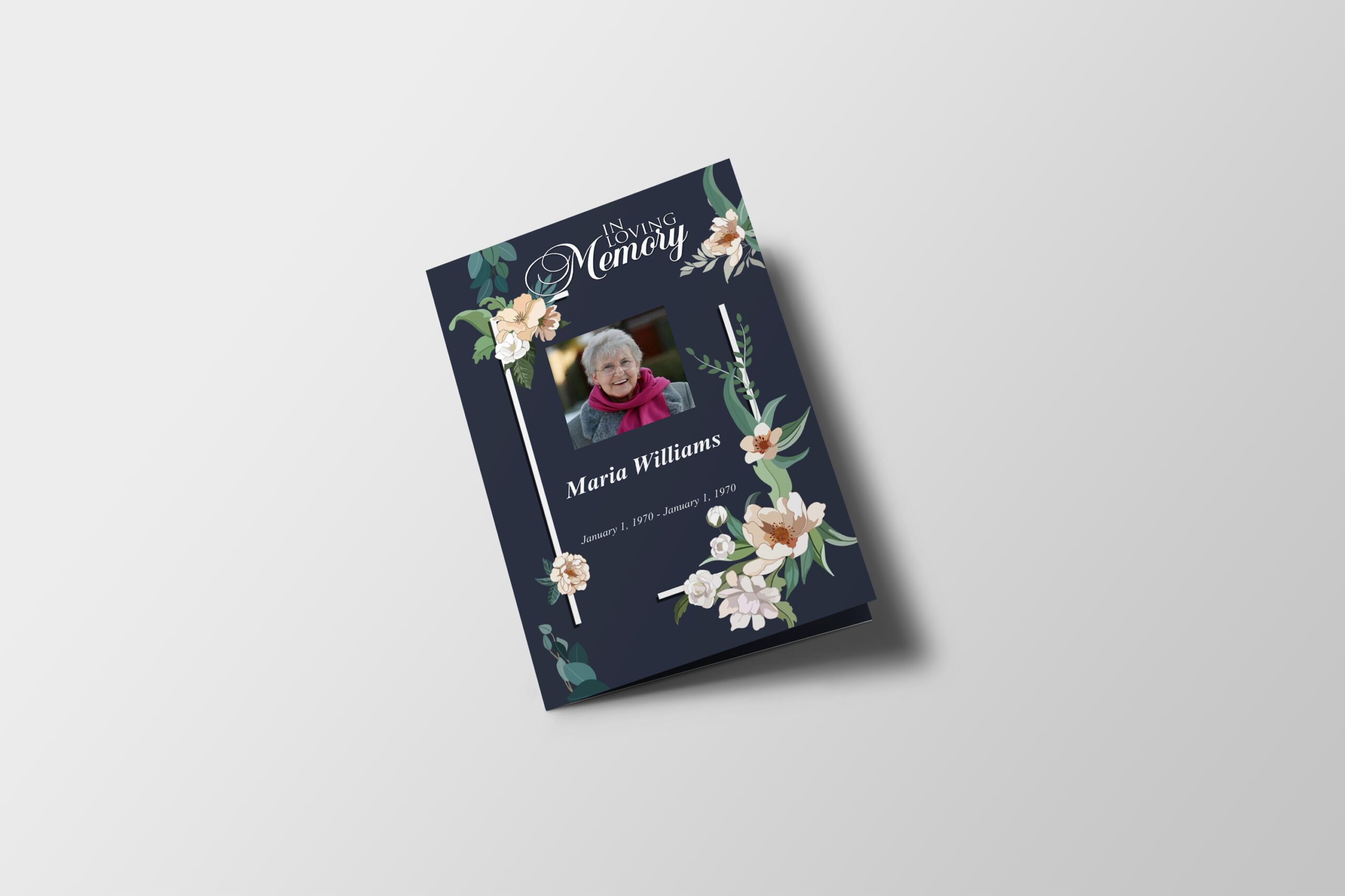 Modern Funeral Program Template