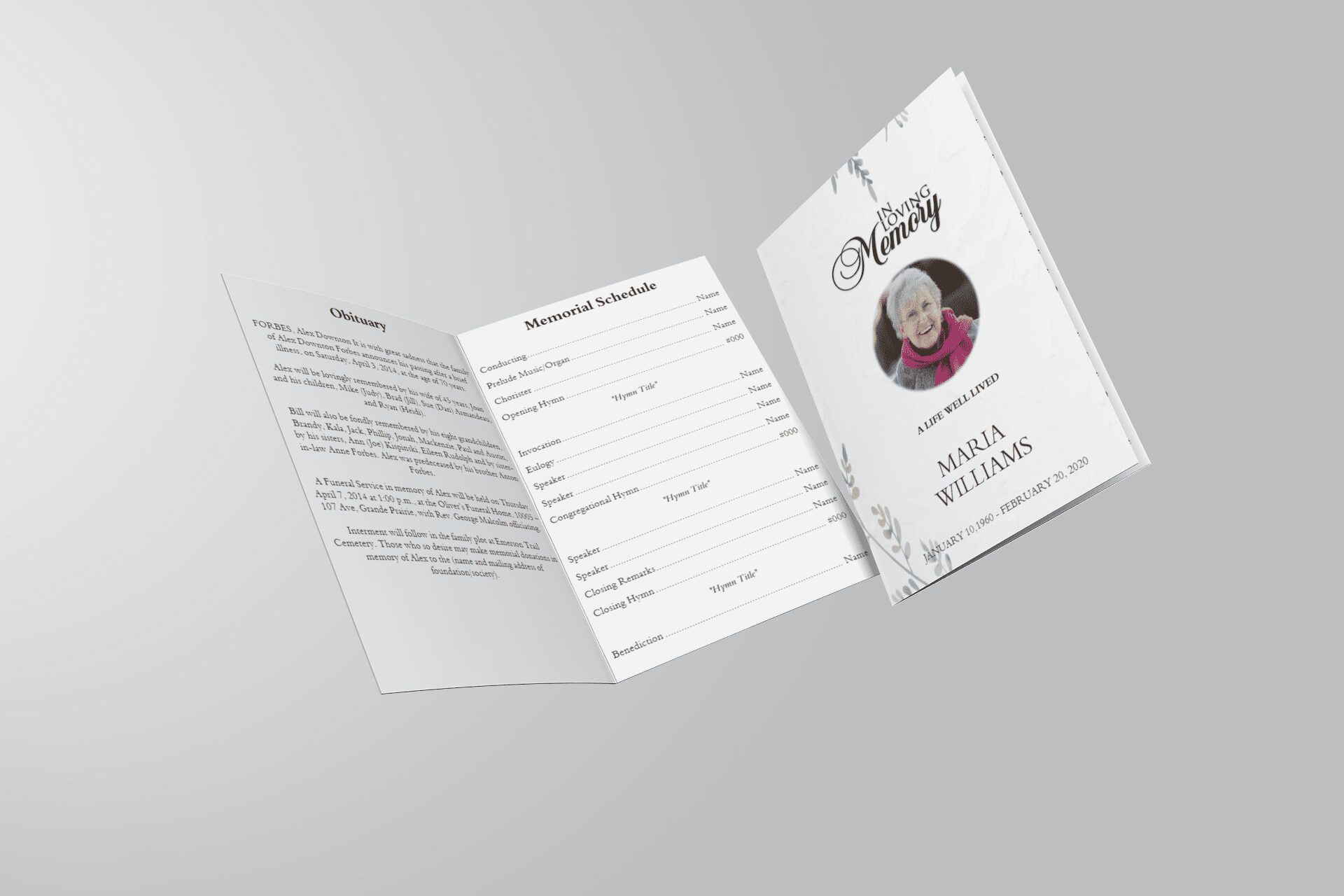 Free Obituary Template Online Free Obituary Template Online