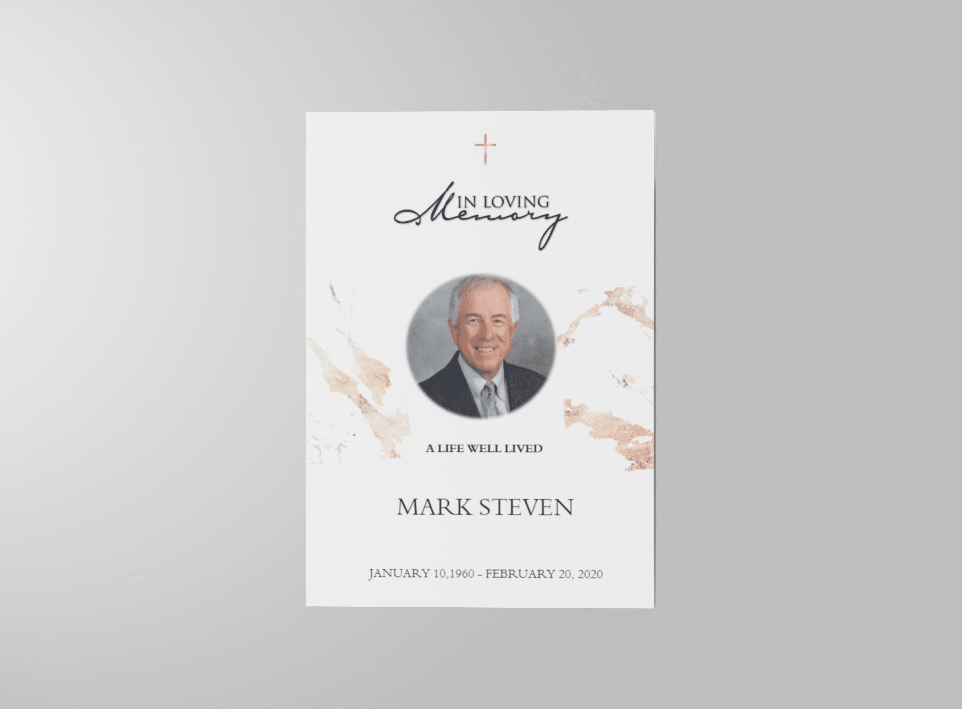 Free Editable Funeral Program Template Word