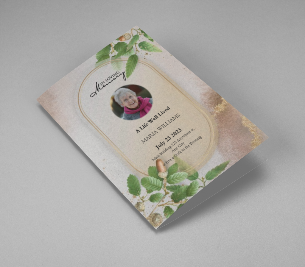 Obituary Template for Funeral Homes