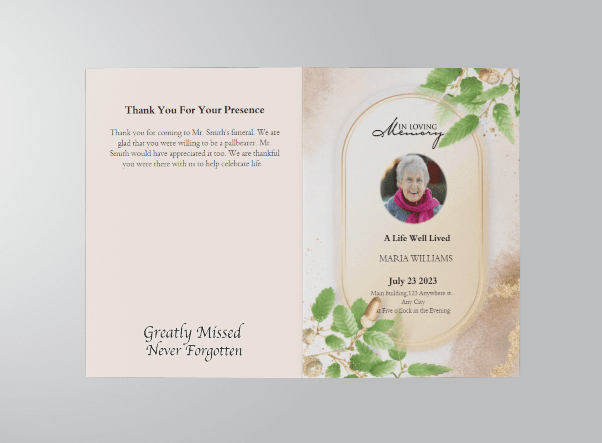 what type of paper is used for obituaries