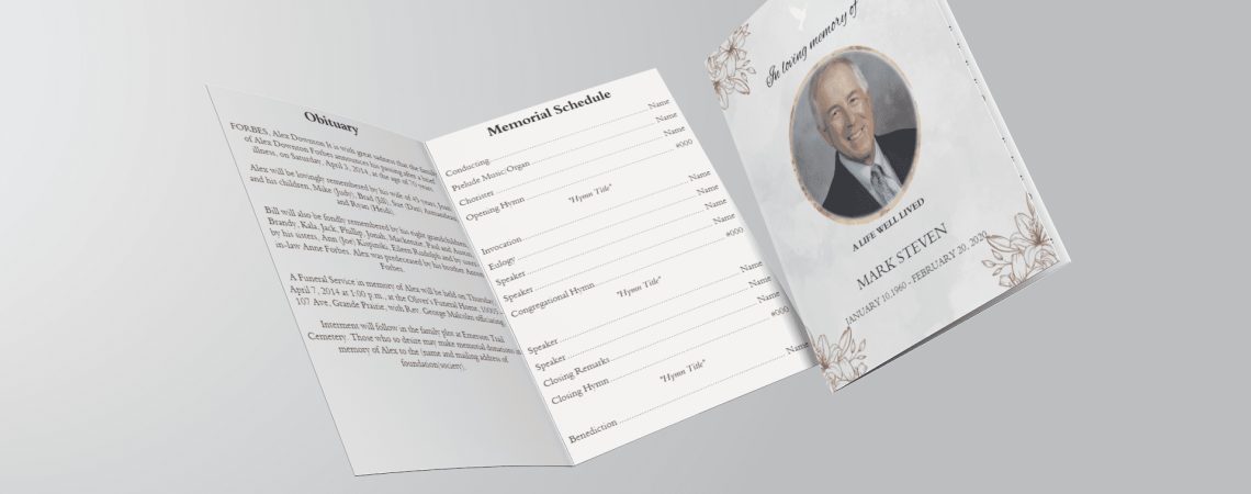 Funeral Program Template Word Free Download: Simplify Your Memorial Planning