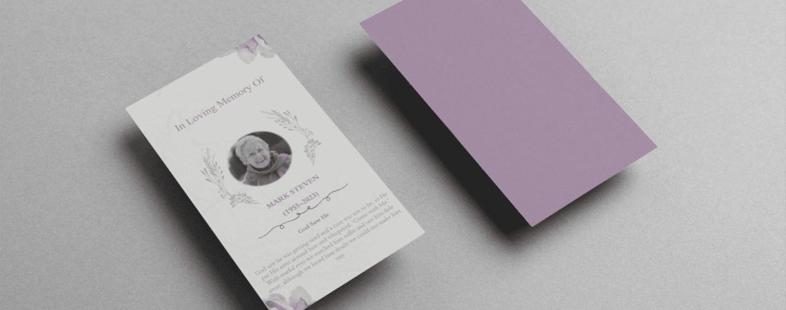 Create Timeless Memories with Funeral Prayer Cards and Memorial Keepsakes